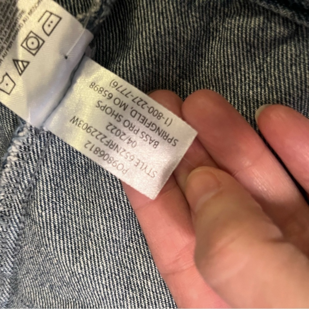 Natural Reflections Denim Jacket Womens Sz L Button Up Aztec Southwestern Boho - Picture 7 of 7